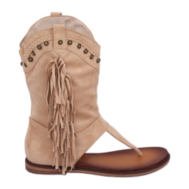 Beige Flip-Flops NS131P Beige