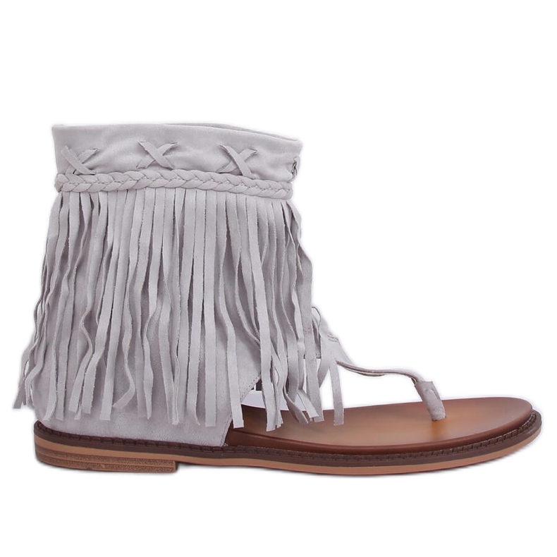 Graue Flip-Flops mit Oberteil NS129P Grau