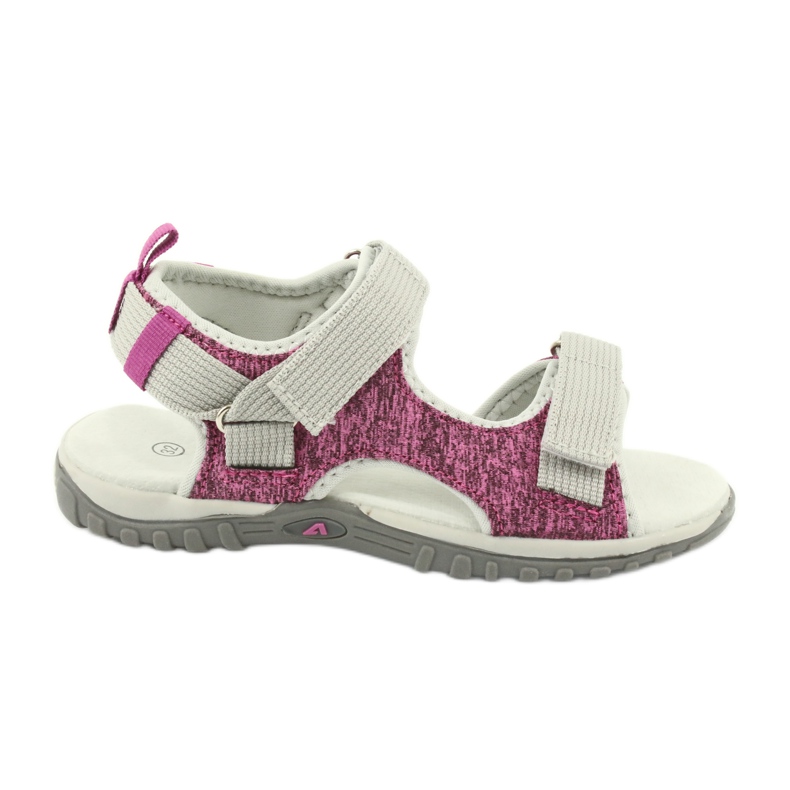 American Club Mädchensandalen mit einem Ledereinsatz RL25/20 Pink/Grau rosa
