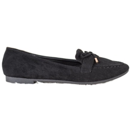 Small Swan Schwarze Loafer
