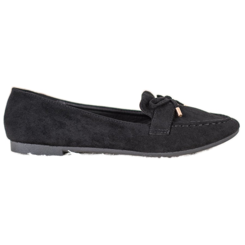 Small Swan Schwarze Loafer