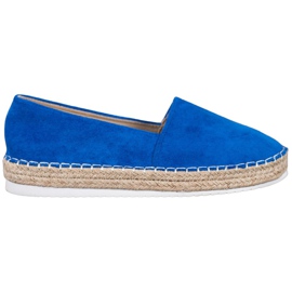 Small Swan Blaue Wildleder-Espadrilles