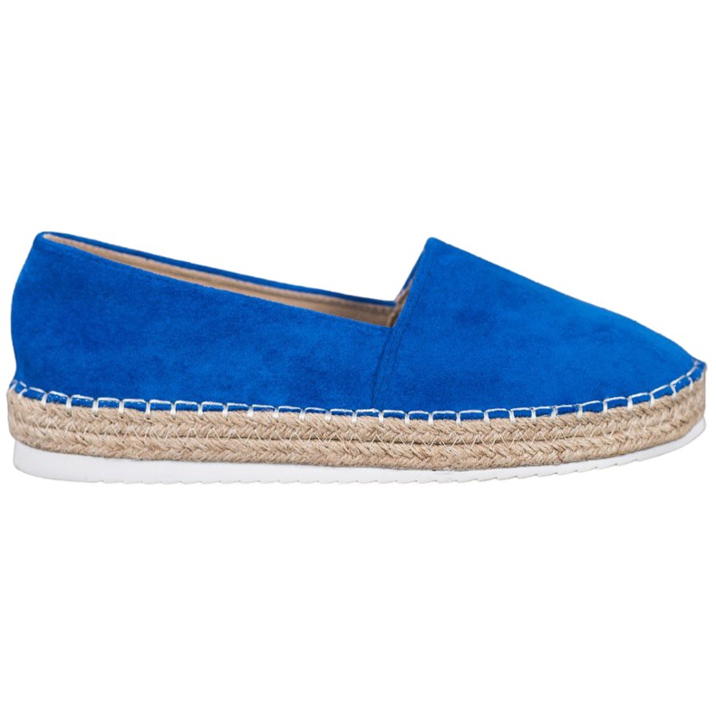 Small Swan Blaue Wildleder-Espadrilles