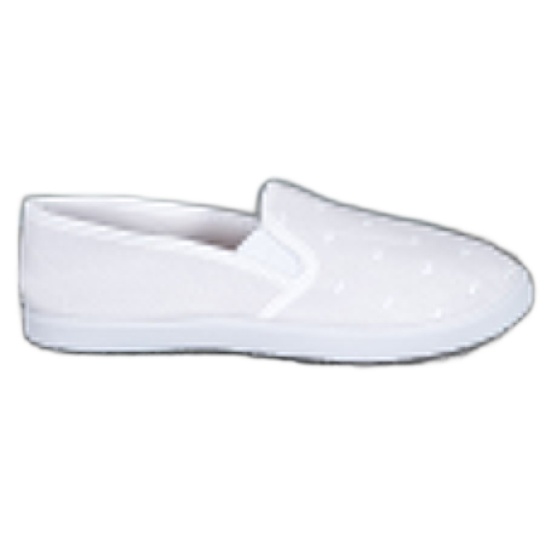 SHELOVET Weiße Slipons in Herzen