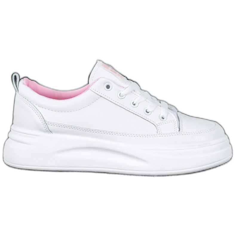 SHELOVET Sneakers auf der Nice Girl Plattform weiß
