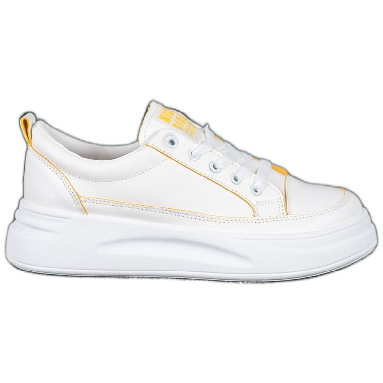 SHELOVET Sneakers auf der Nice Girl Plattform weiß