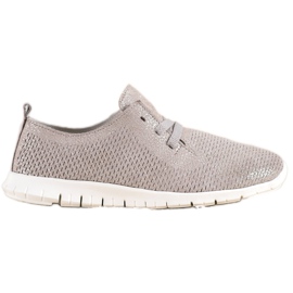 Lederschuhe mit Glitzer VINCEZA beige