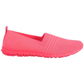 SHELOVET Bequeme durchbrochene Slipons rosa