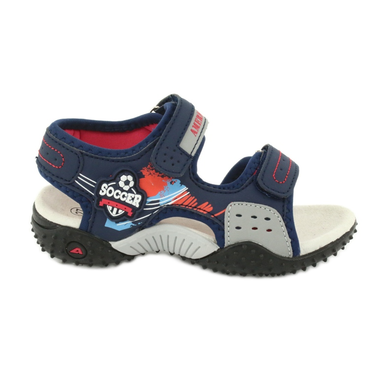 American Club Sandalen Ledereinsatz HL21/20 Marineblau