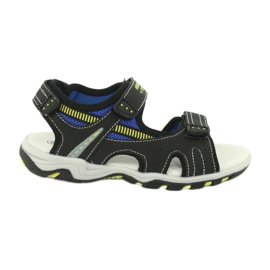 American Club Jungen Sportsandalen Leder Einsatz RL30/20 Schwarz