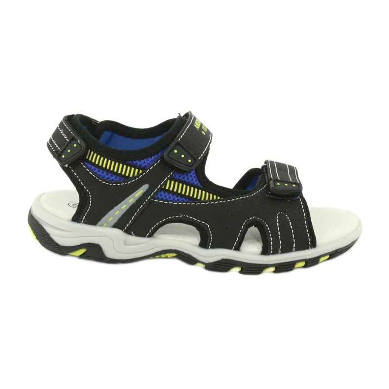 American Club Jungen Sportsandalen Leder Einsatz RL30/20 Schwarz