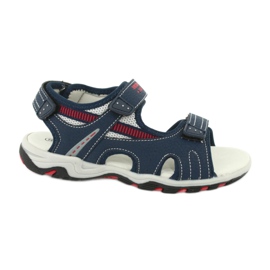 American Club Jungen Sandalen Ledereinsatz RL30/20 Marineblau
