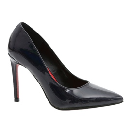 Lu Boo Lackierte schwarze Isabella Pumps