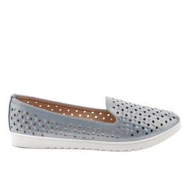 Blaue DY-08 Sneakers mit Lochmuster