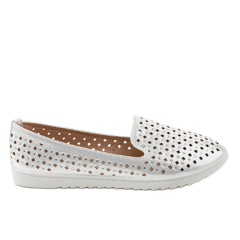 Blaue DY-08 Sneakers mit Lochmuster grau