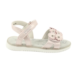 Rosa Sandalen mit Perlenpailletten American Club XD10/20