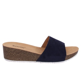 Marineblaue Hausschuhe G186P Navy