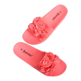 Coral CK148P Coral Slipper mit hoher Sohle rosa