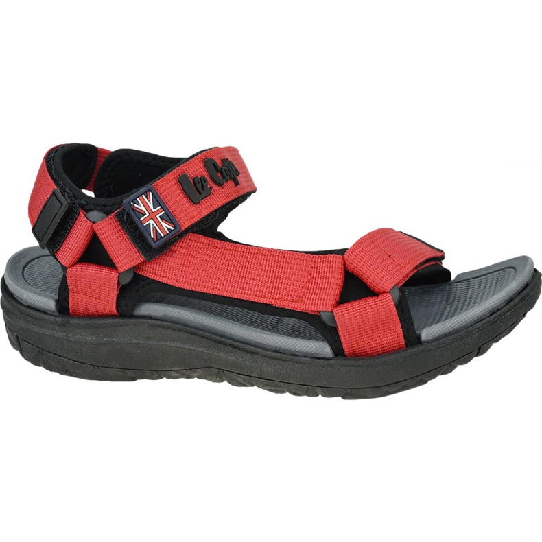 Lee Cooper Damen Sandalen LCWL-20-34-014 schwarz rot