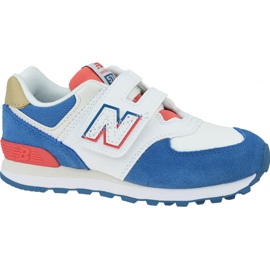 New Balance Jr YV574SCF Schuhe weiß blau