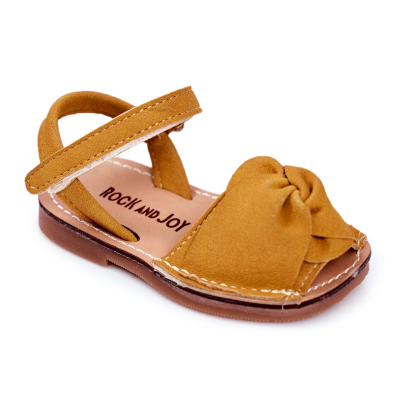 FRROCK Gelbe Goofy Klettsandalen für Kinder