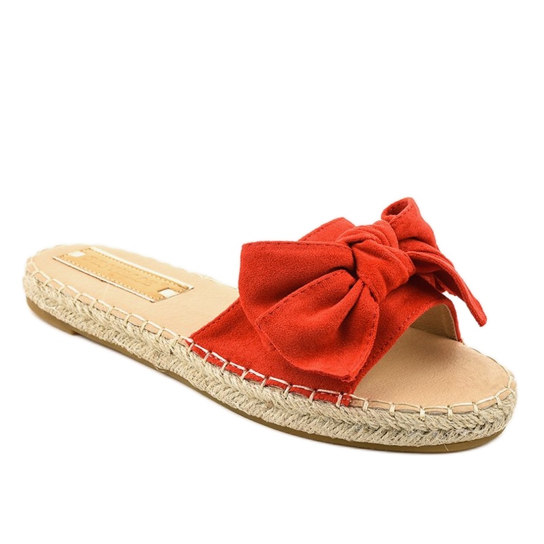 Rote Flip-Flops mit Schleife A648-ESP-1