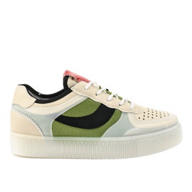 Grüne Sportschuhe LA51P Turnschuhe mehrfarbig