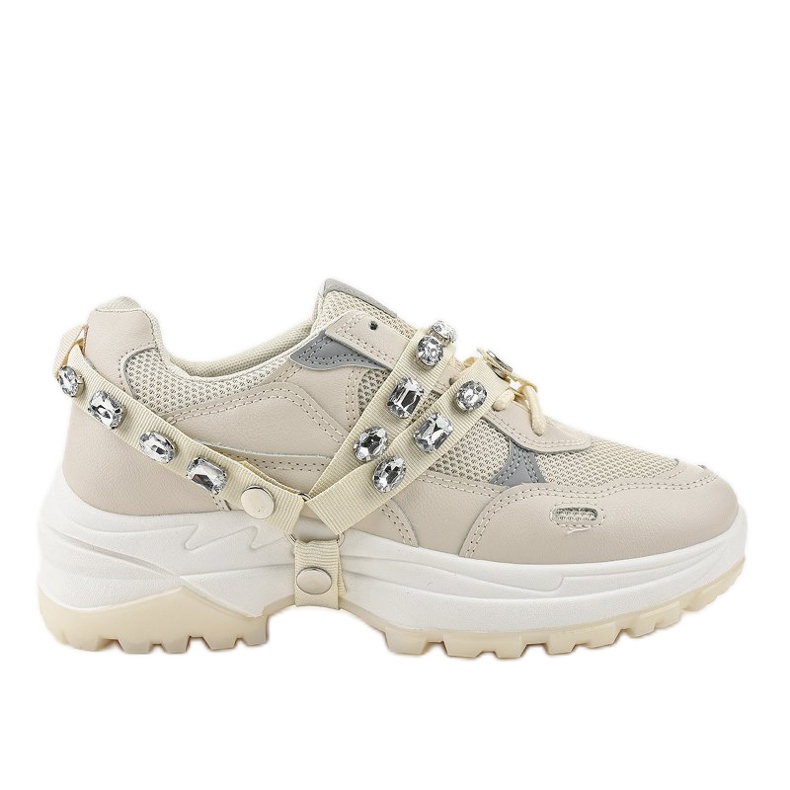 Modische beige Sportschuhe A88-68