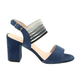 Sandalen auf dem Posten von Sergio Leone SK867 navy blau