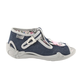 Befado Kinderschuhe 213P119 navy blau grau