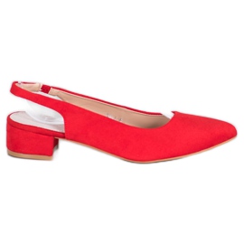 Goodin Pumps mit entdecktem Absatz rot