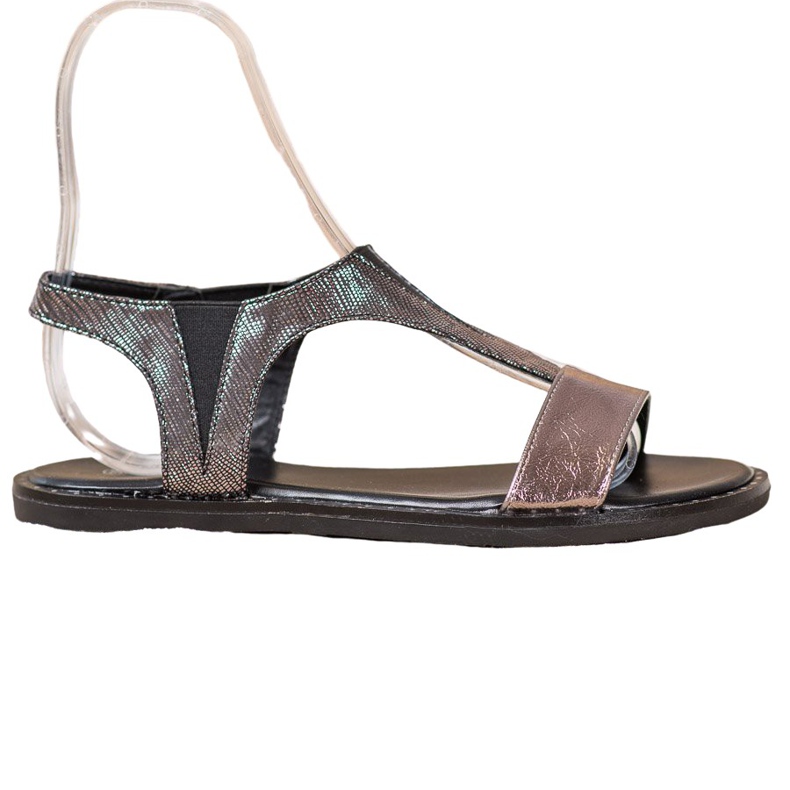 Goodin Stylische Slip-On-Sandalen grau