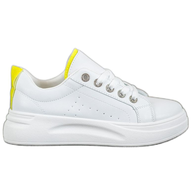 SHELOVET Modische Sneaker auf der Plattform weiß