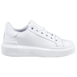 Renda Weiße Turnschuhe auf der Plattform