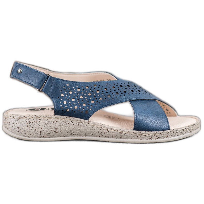 SHELOVET Bequeme Klettsandalen blau