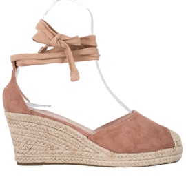 SHELOVET Keil-Espadrilles rosa