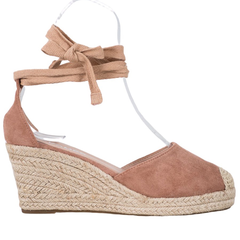 SHELOVET Keil-Espadrilles rosa