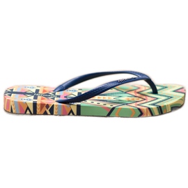 HOTMARZZ Gemusterte Flip-Flops mehrfarbig