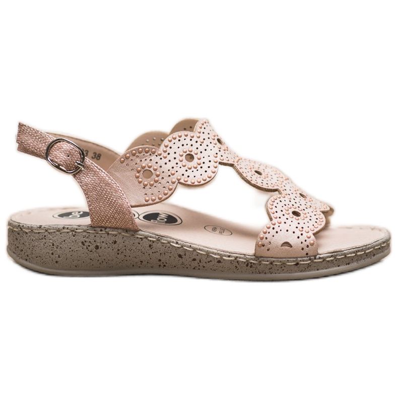 SHELOVET Elegante Sandalen auf der Plattform beige