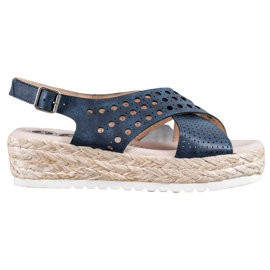 SHELOVET Espadrilles-Sandalen blau