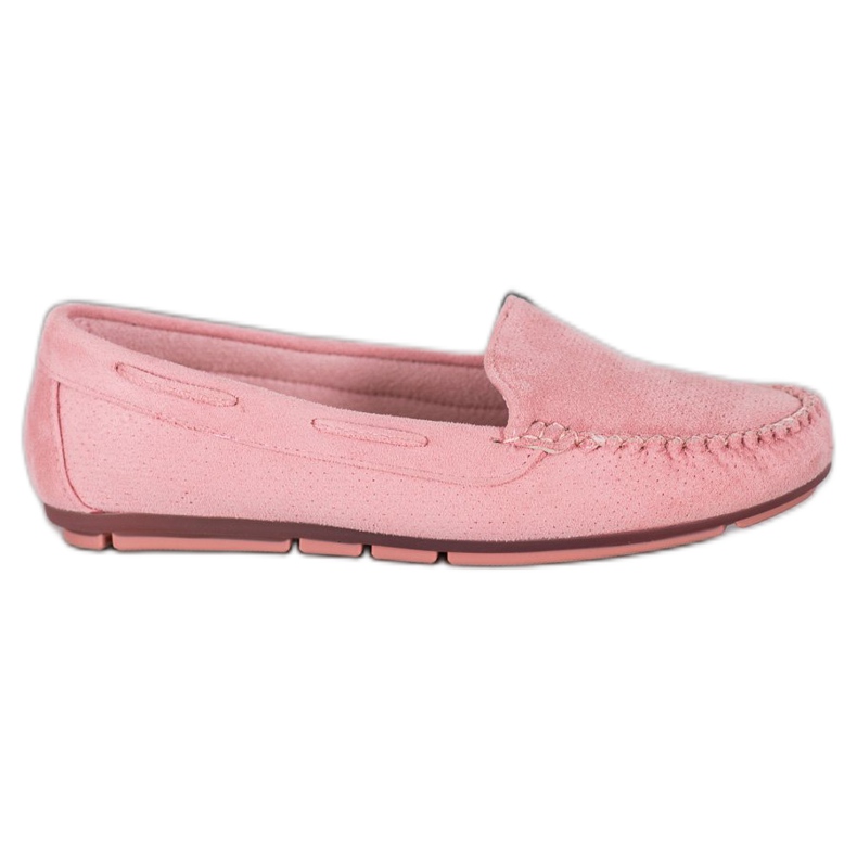 Clowse Rosa Wildleder-Loafer