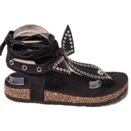 Seastar Gebundene Flip-Flops-Sandalen schwarz