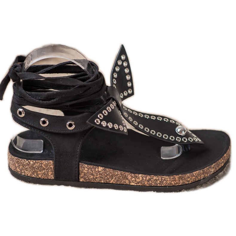Seastar Gebundene Flip-Flops-Sandalen schwarz