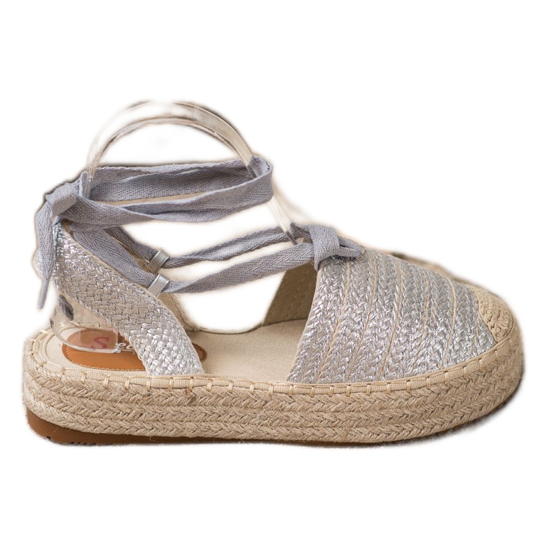 Seastar Gebundene Espadrilles-Sandalen grau
