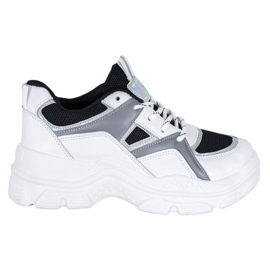 Sweet Shoes Gebundene Turnschuhe weiß schwarz