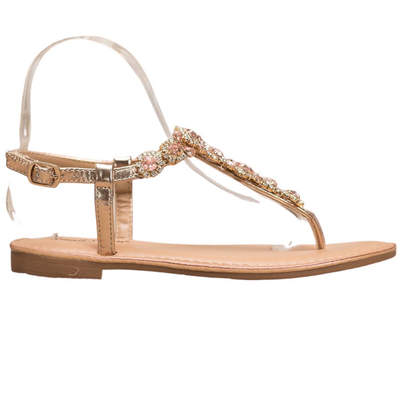 Small Swan Flip-Flops Sandalen mit Zirkonia gelb