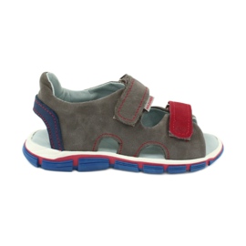 Klettsandalen Mazurek 314 grau / rot blau