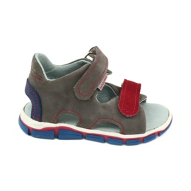 Klettsandalen Mazurek 314 grau / rot blau