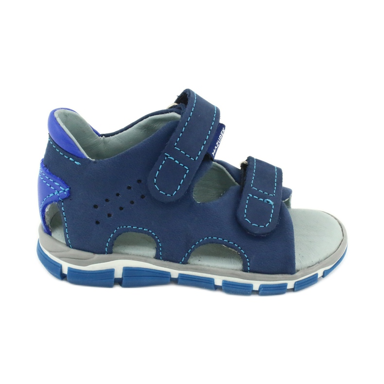 Mazurek Lederjungen mit dunkelblauem Klettverschluss 314