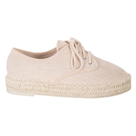 SHELOVET Espadrilles aus Wildleder braun